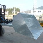 بالٹی ، ہائیڈرولک بالٹی کے ساتھ 3 ٹن فورک لفٹ۔